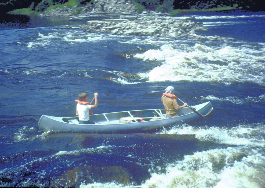 allagash-canoes-with-gear-at-the-dam