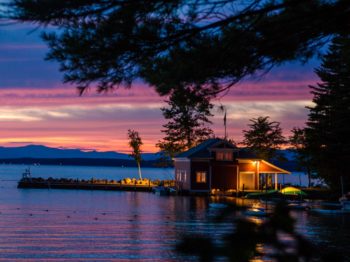 Sunset on the lake