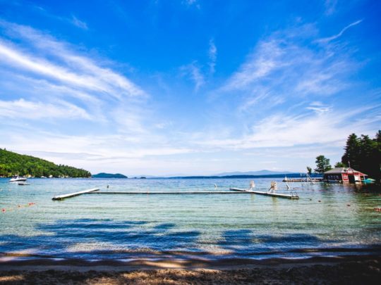 Swimming beach at Brookwoods