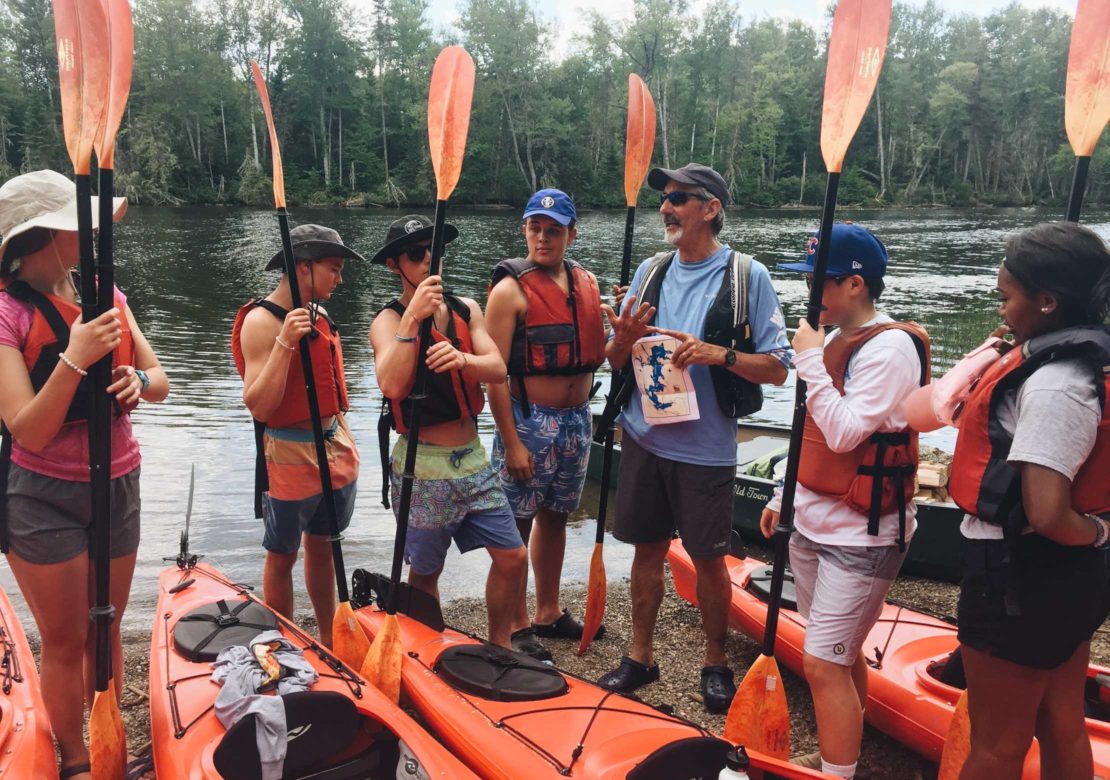 Teens ready to canoe on the Leadership Development Program