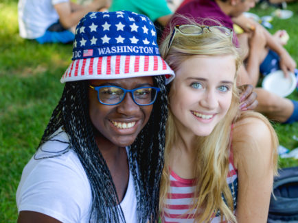 Staff on the 4th of July smiling