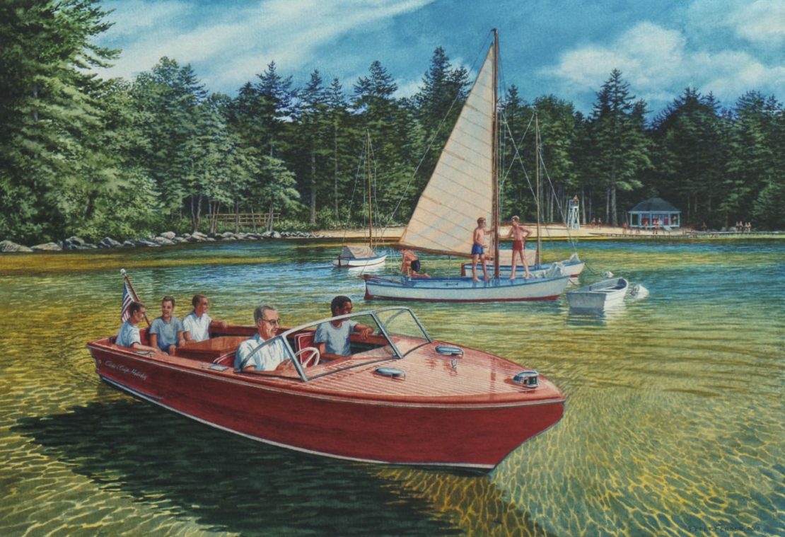 Print of the Brookwoods waterfront