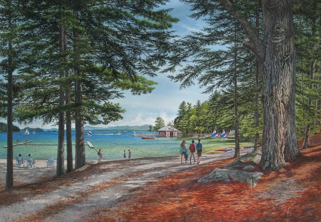 Print of the Brookwoods waterfront