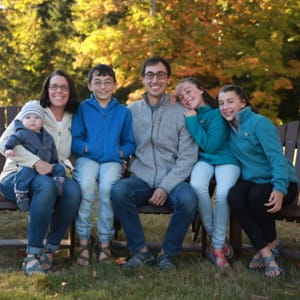 Seth Coates and his family