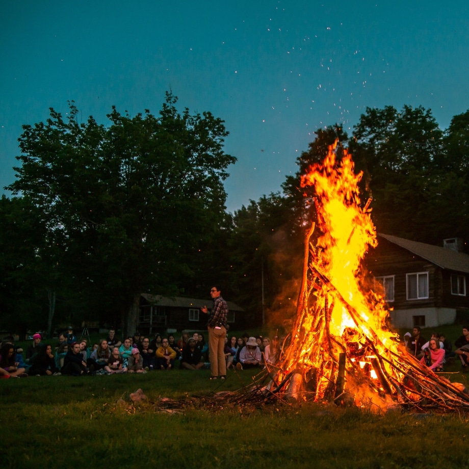 Bonfire at night