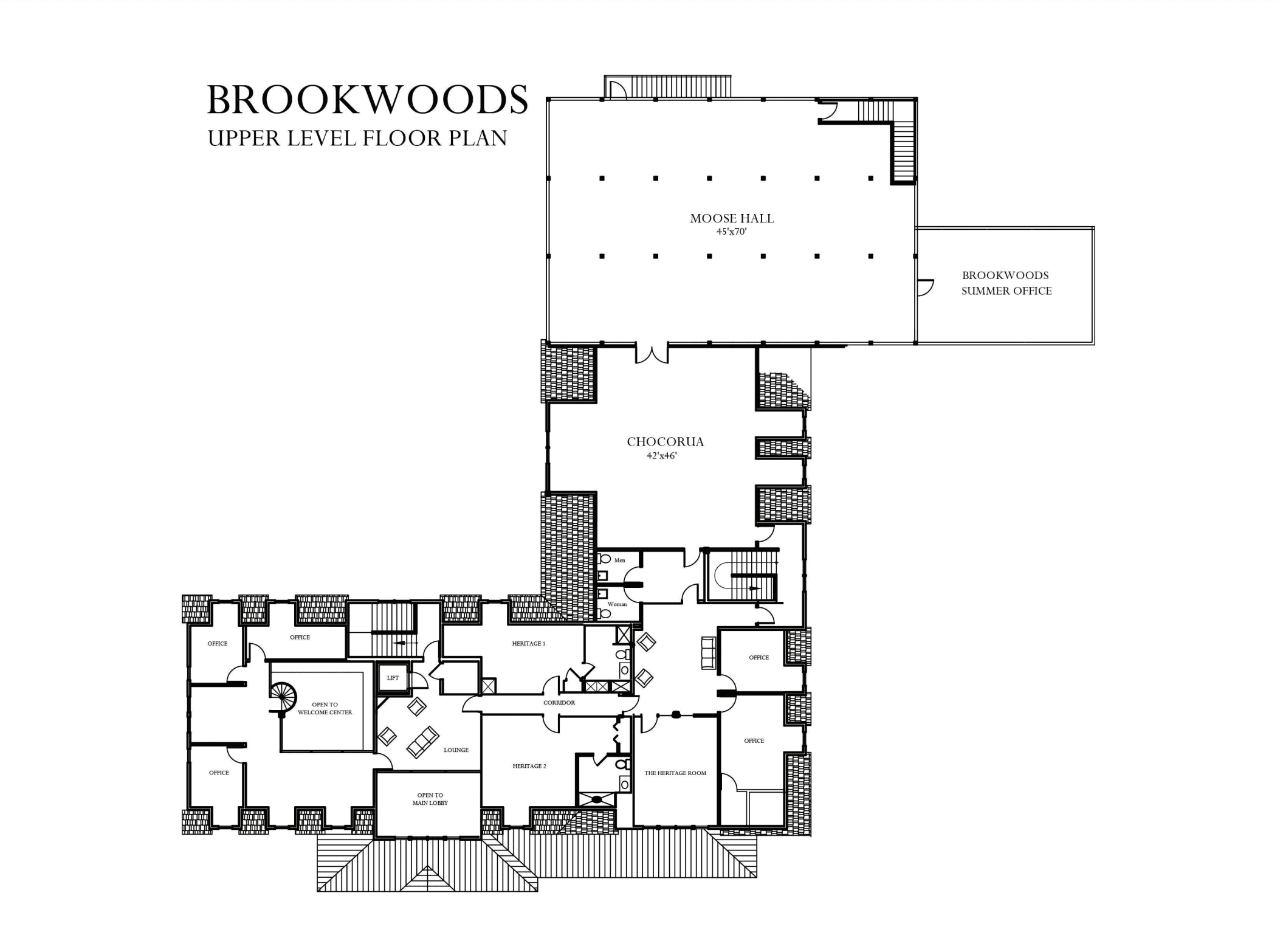 Brookwoods Upper Level Plan