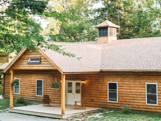 Exterior of a Moose River building